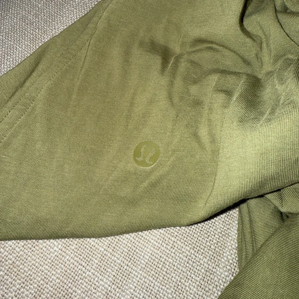 Lululemon Athletica Cotton wrap tie t-shirt dress green W1DWHS - Picture 11 of 11